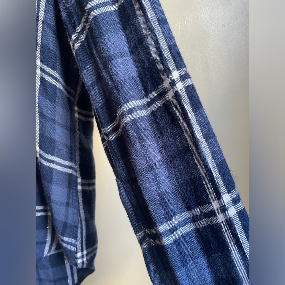 Rails Button Down Plaid Top With Metallic Thread … - image 3